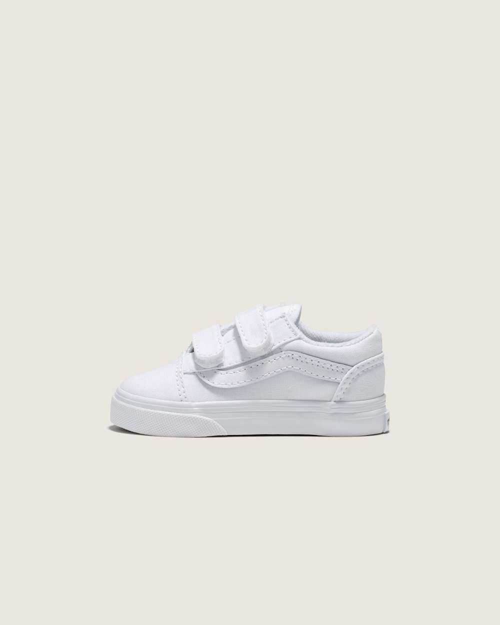 Kids Vans Toddler Old Skool V True White/True White Shoes