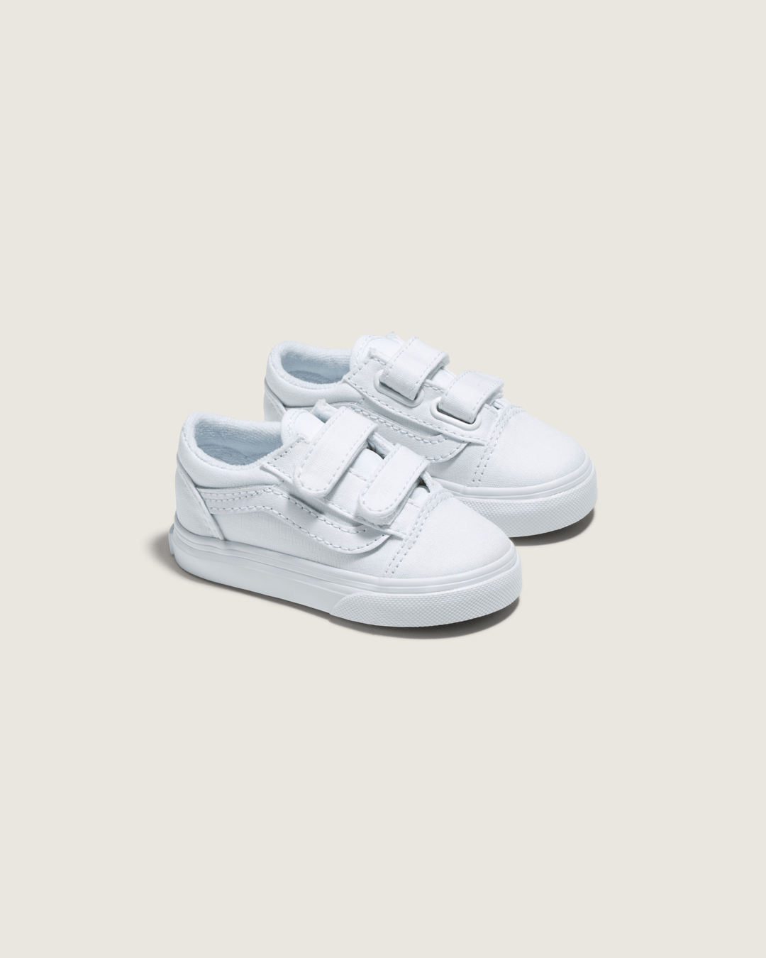 Kids Vans Toddler Old Skool V True White/True White Shoes