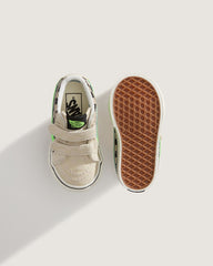 Kids Vans Toddler Sk8-Mid V Shoe in Glow-in-the-Dark Taupe Mist Grey
