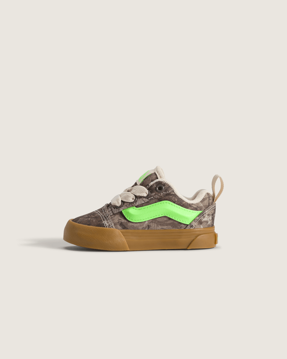 Kids Vans Toddler Knu Skool Shoe in Camo Gecko Green