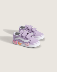 Kids Vans Toddler Old Skool V Shoe in Soft Orchid Purple