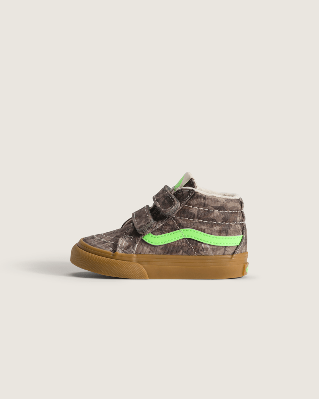 Kids Vans Toddler Sk8-Mid V Shoe in Camo Gecko Green