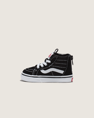Kids Vans Toddler Sk8-Hi Zip Black/White Shoes