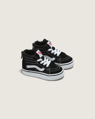 Kids Vans Toddler Sk8-Hi Zip Black/White Shoes