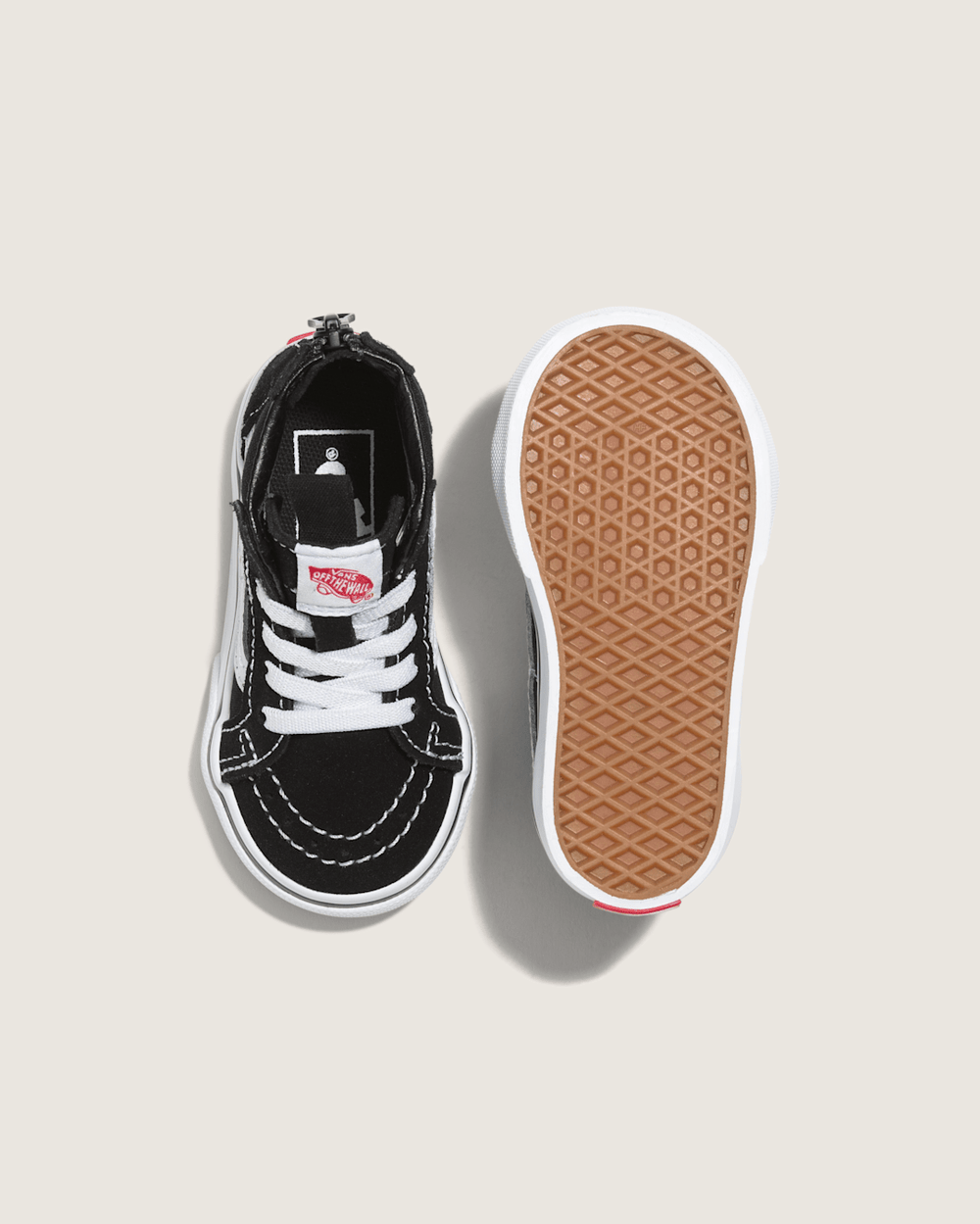 Kids Vans Toddler Sk8-Hi Zip Black/White Shoes