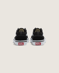 Kids Vans Toddler Old Skool Shoe in Black / True White