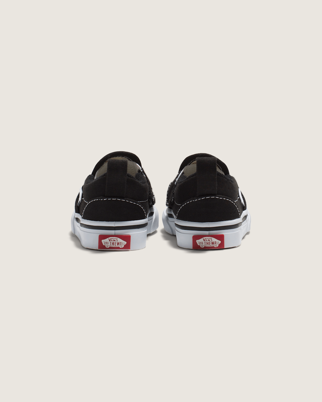 Kids Vans Toddler Slip-On V Canvas Black/True White Shoes