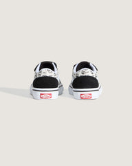 Kids Vans Toddler Old Skool V Shoe in Black / White