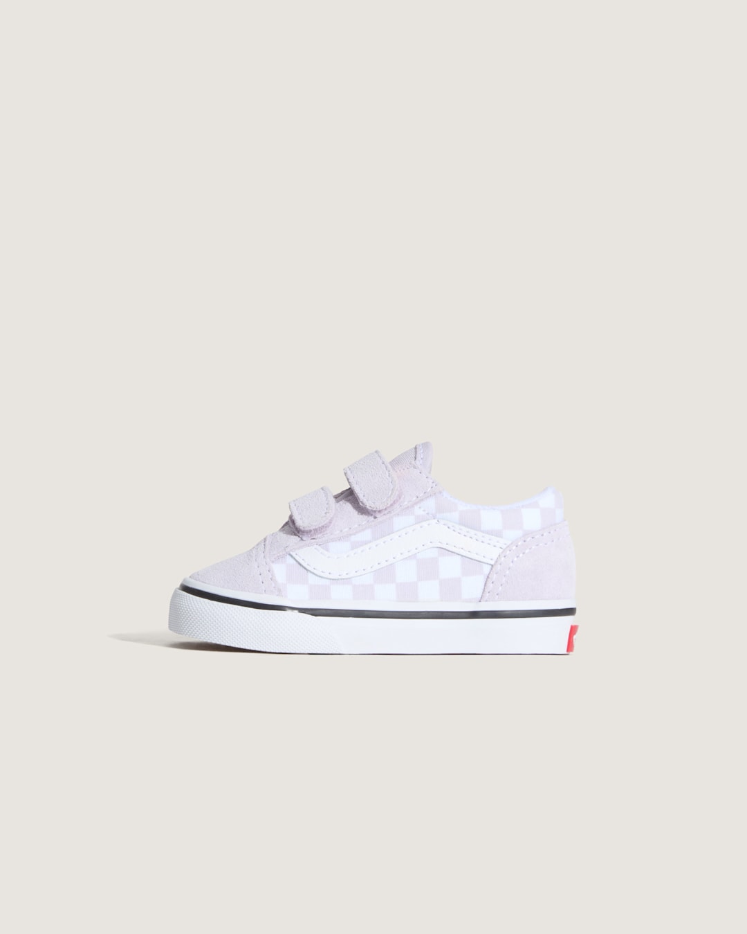 Kids Vans Toddler Old Skool V Checkerboard Shoe in Checkerboard Lilac Mist Purple