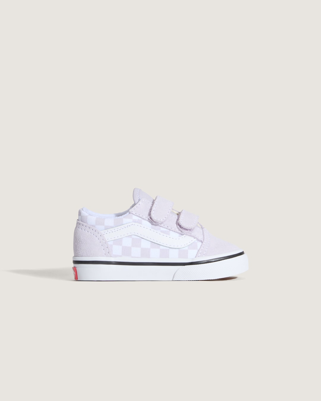 Kids Vans Toddler Old Skool V Checkerboard Shoe in Checkerboard Lilac Mist Purple