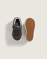 Kids Vans Toddler Sk8-Mid V Checkerboard Shoe in Checkerboard Brown
