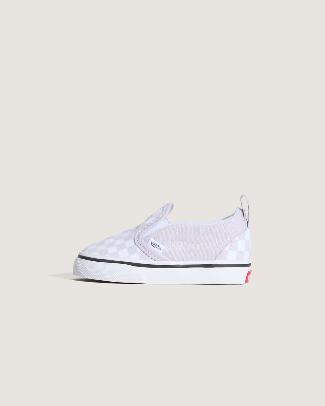 Kids Vans Toddler Classic Slip-On V Checkerboard Shoe in Checkerboard Lilac Mist Purple