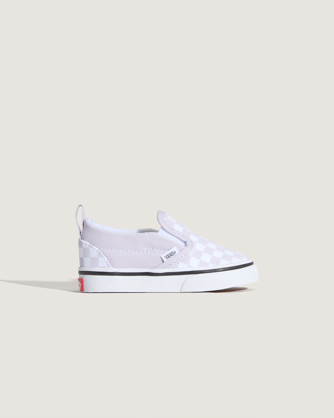 Kids Vans Toddler Classic Slip-On V Checkerboard Shoe in Checkerboard Lilac Mist Purple