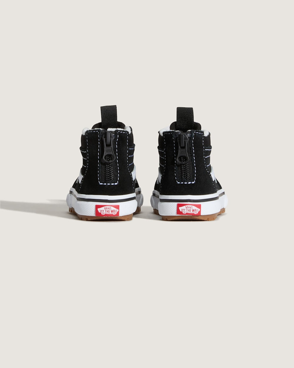 Kids Vans Toddler Sk8-Hi Zip Water Resistant Shoe in Black / White