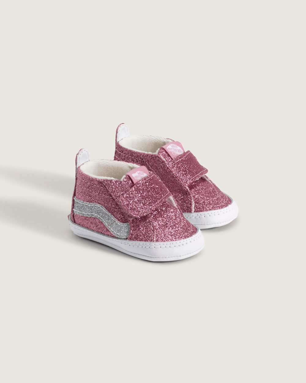 Kids Vans Infant SK8-Hi Crib Shoe in Glitter Dawn Pink