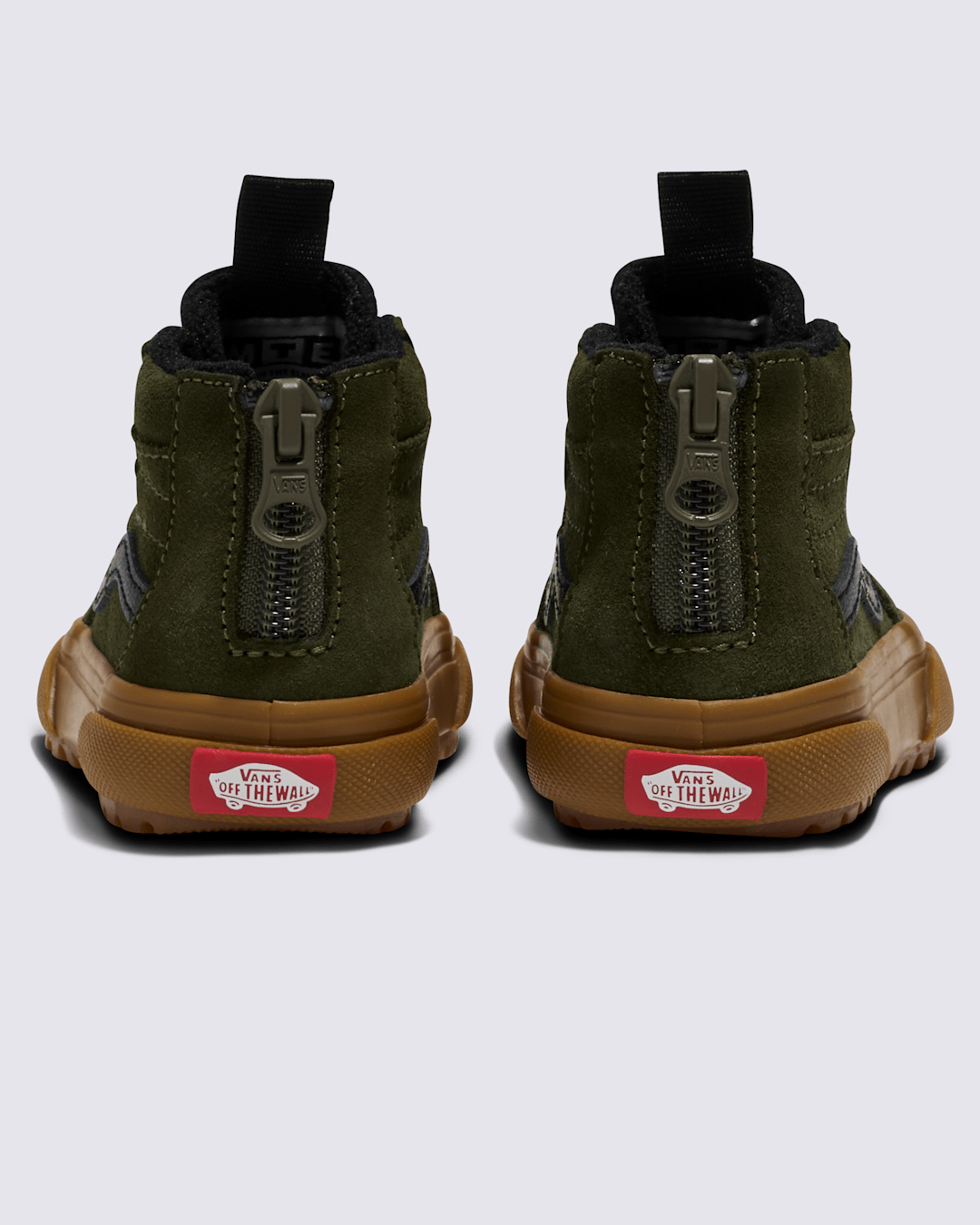 Kids|Sale Vans Toddler Sk8-Hi Zip Gum Shoe in Grape Leaf Green / Gum