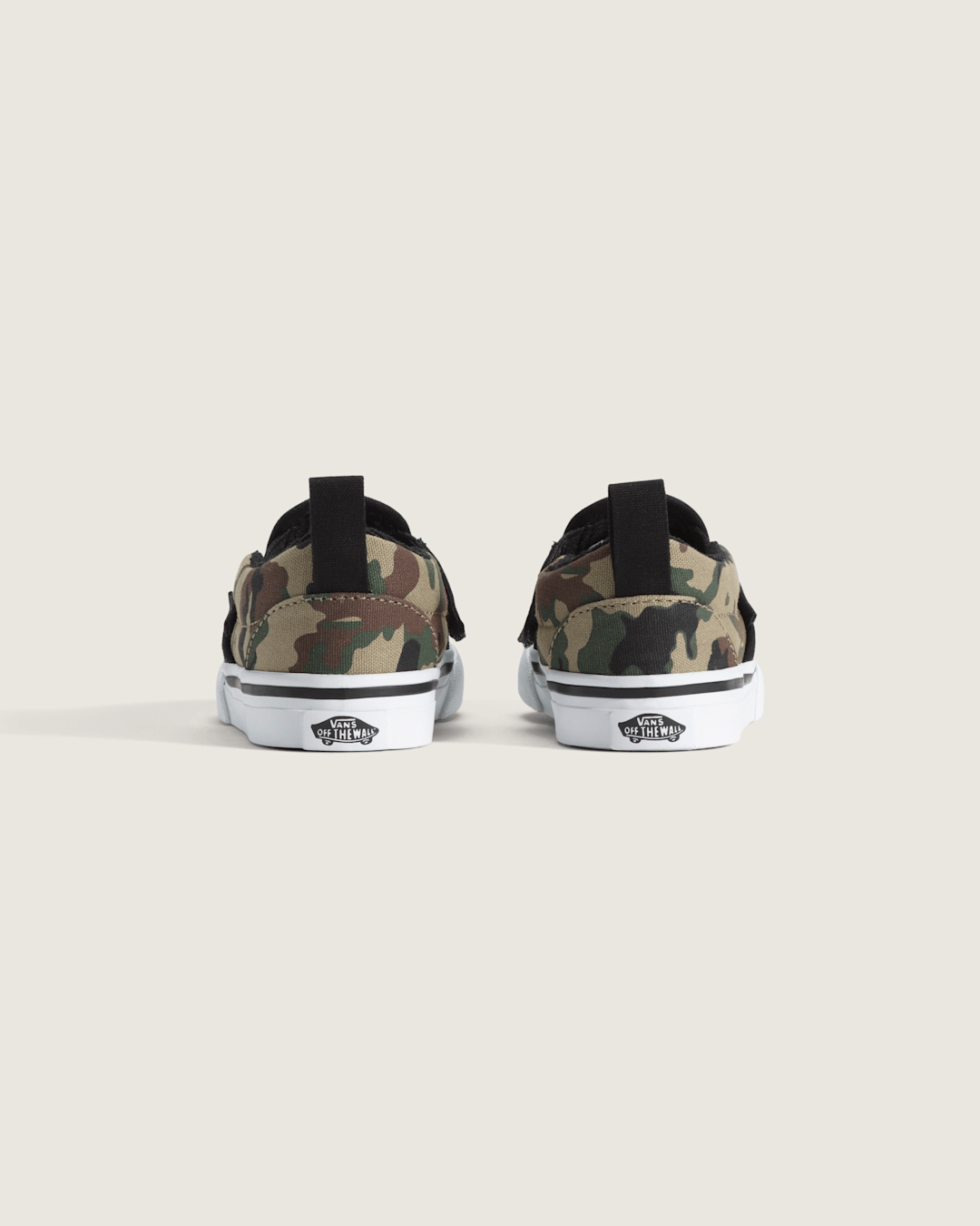 Kids|Sale Vans Toddler Classic Slip-On V Shoe in Camo Black / Green