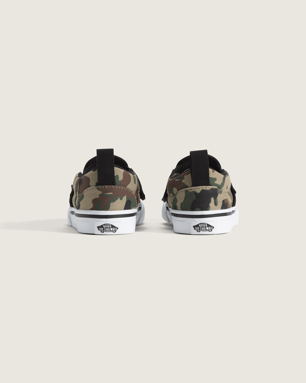 Kids|Sale Vans Toddler Classic Slip-On V Shoe in Camo Black / Green
