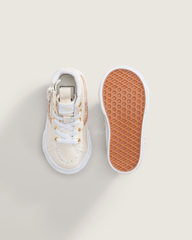 Kids|Sale Vans Toddler SK8-Hi Side Zip Shoe in Dazzled Turtledove White
