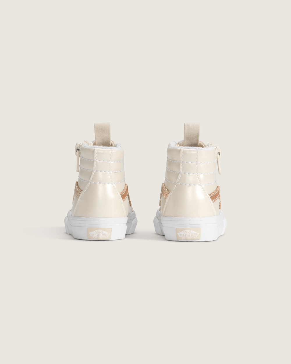 Kids|Sale Vans Toddler SK8-Hi Side Zip Shoe in Dazzled Turtledove White