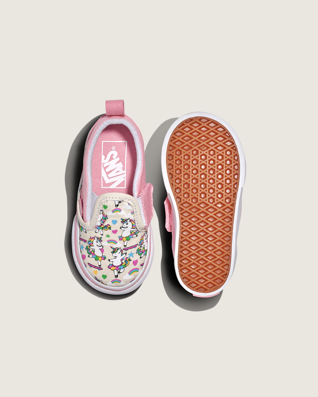 Kids|Sale Vans Toddler Classic Slip-On V Shoe in White / Pink
