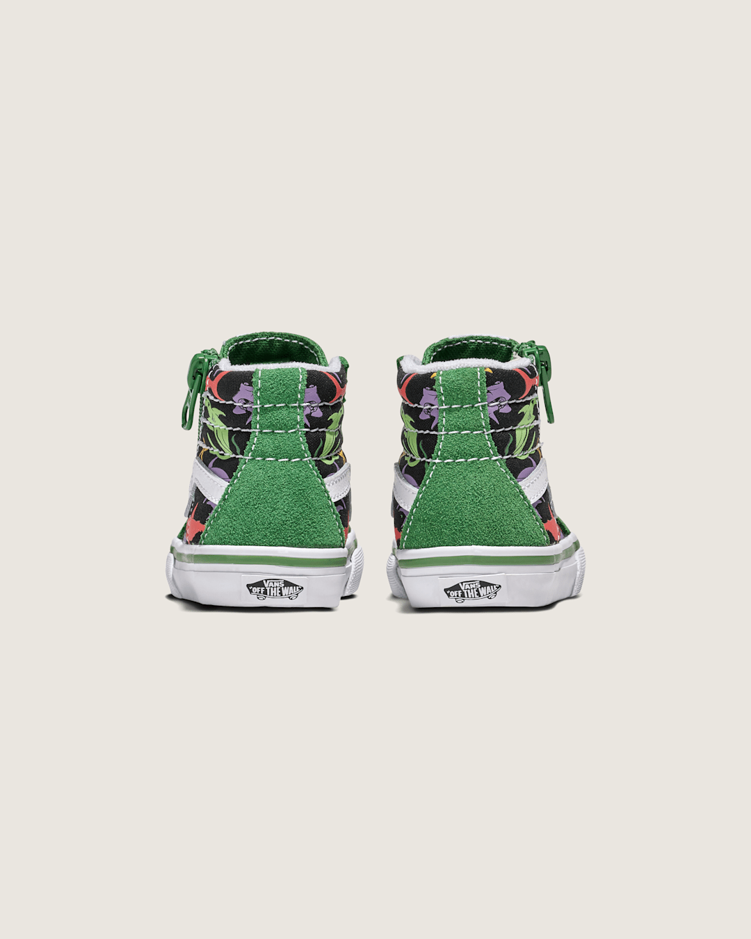 Kids|Sale Vans Toddler Sk8-Hi Reissue Side Zip Shark Shoe in Green / Black