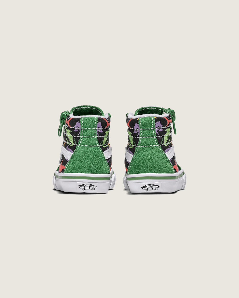 Kids|Sale Vans Toddler Sk8-Hi Reissue Side Zip Shark Shoe in Green / Black
