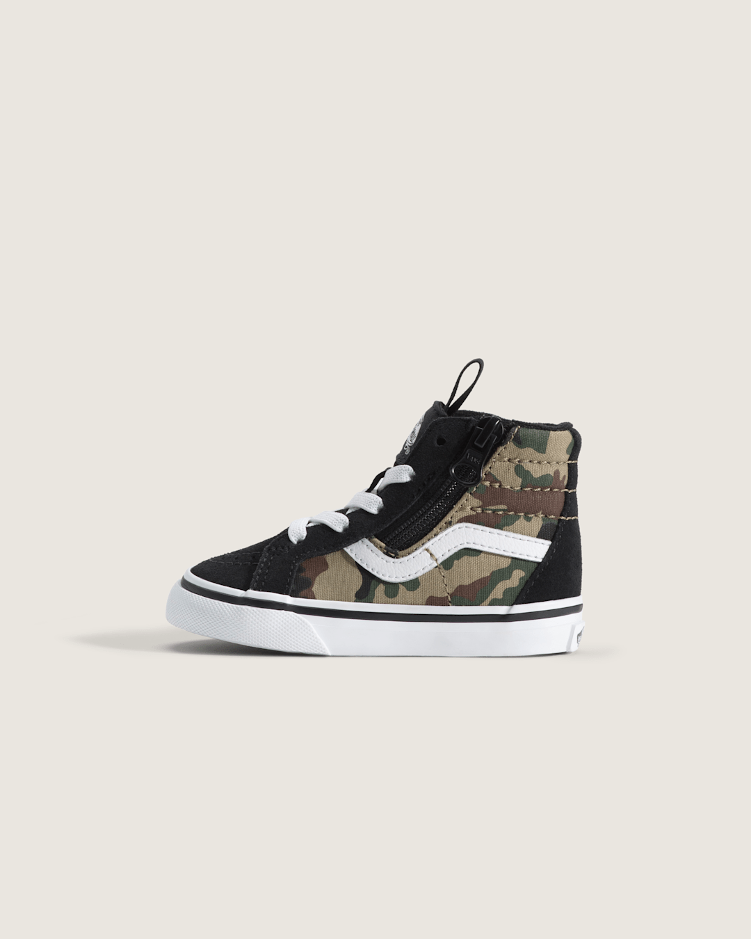 Kids|Sale Vans Toddler SK8-Hi Side Zip Shoe in Camo Black / Green