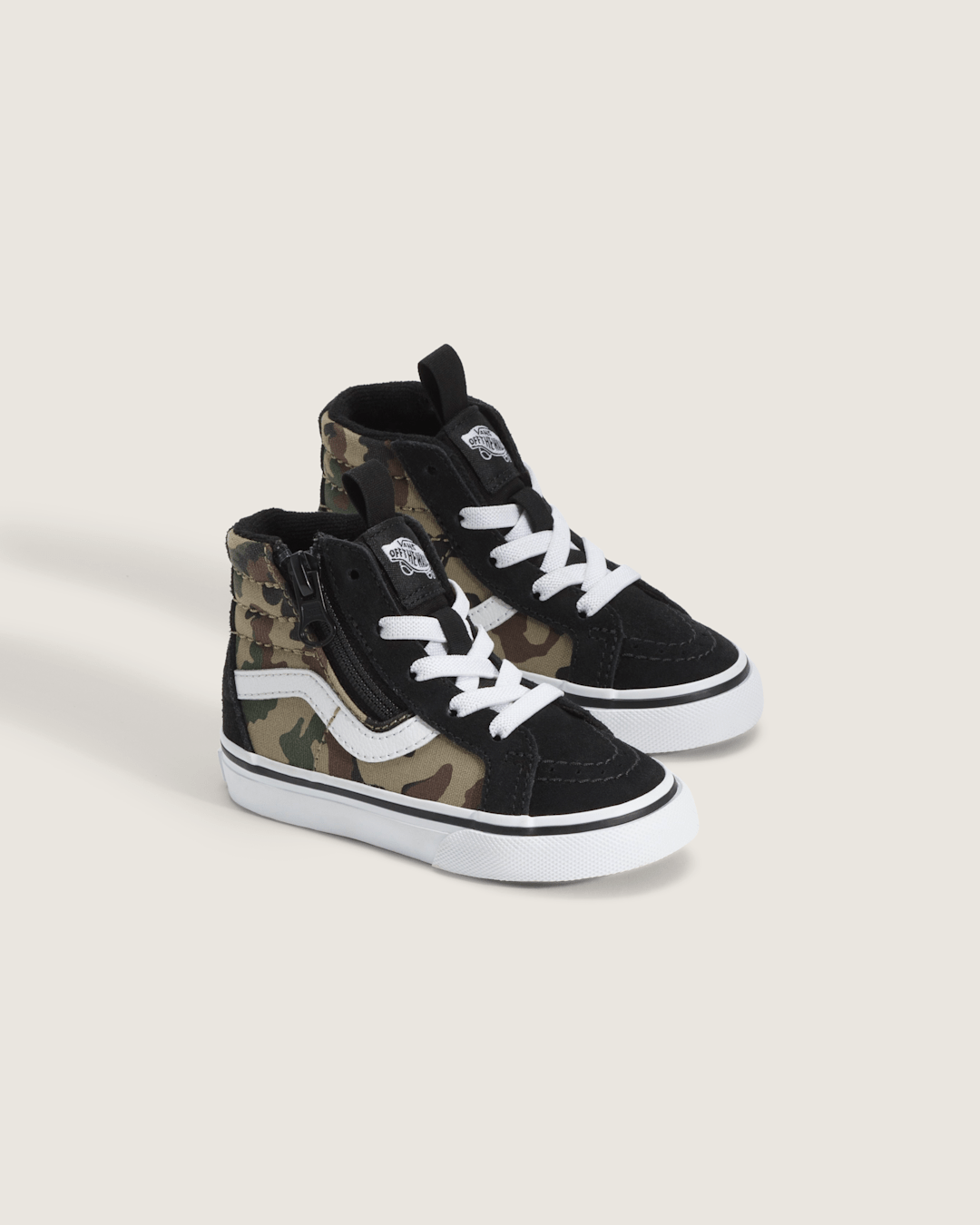 Kids|Sale Vans Toddler SK8-Hi Side Zip Shoe in Camo Black / Green