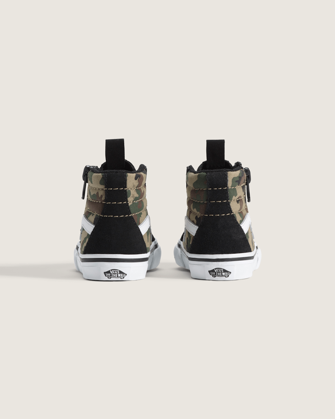 Kids|Sale Vans Toddler SK8-Hi Side Zip Shoe in Camo Black / Green