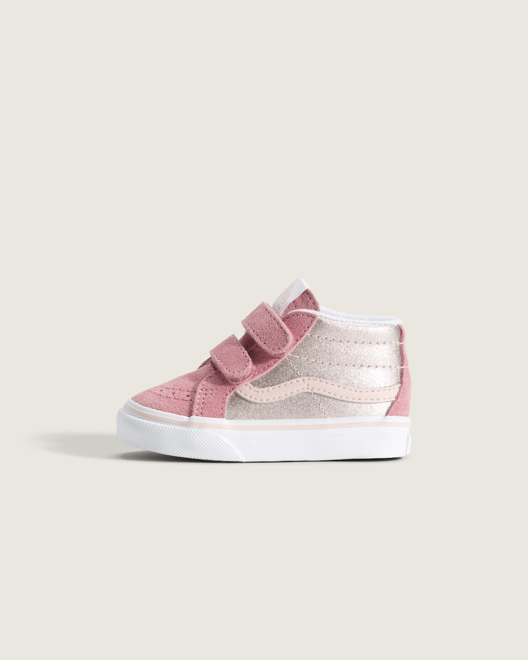 Kids|Sale Vans Toddler Sk8-Mid Reissue V Shoe in Metallic Pop Pink