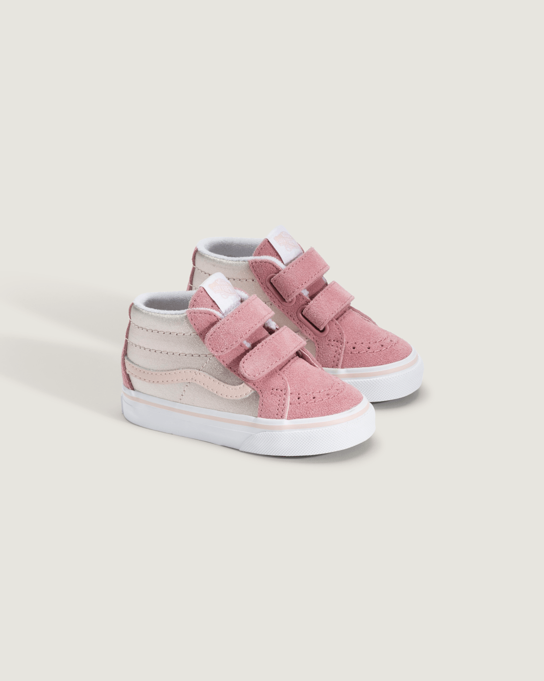 Kids|Sale Vans Toddler Sk8-Mid Reissue V Shoe in Metallic Pop Pink