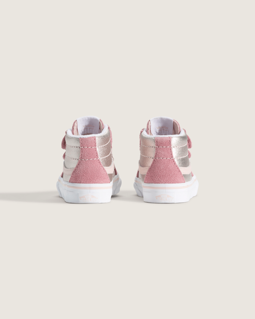 Kids|Sale Vans Toddler Sk8-Mid Reissue V Shoe in Metallic Pop Pink