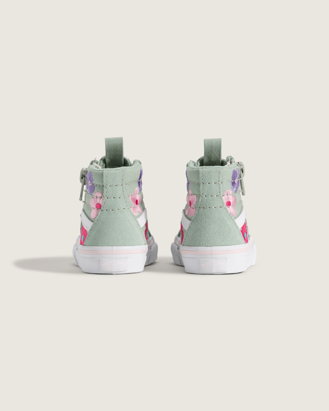 Kids|Sale Vans Toddler Sk8-Hi Side Zip Shoe in Grey / Olive Green