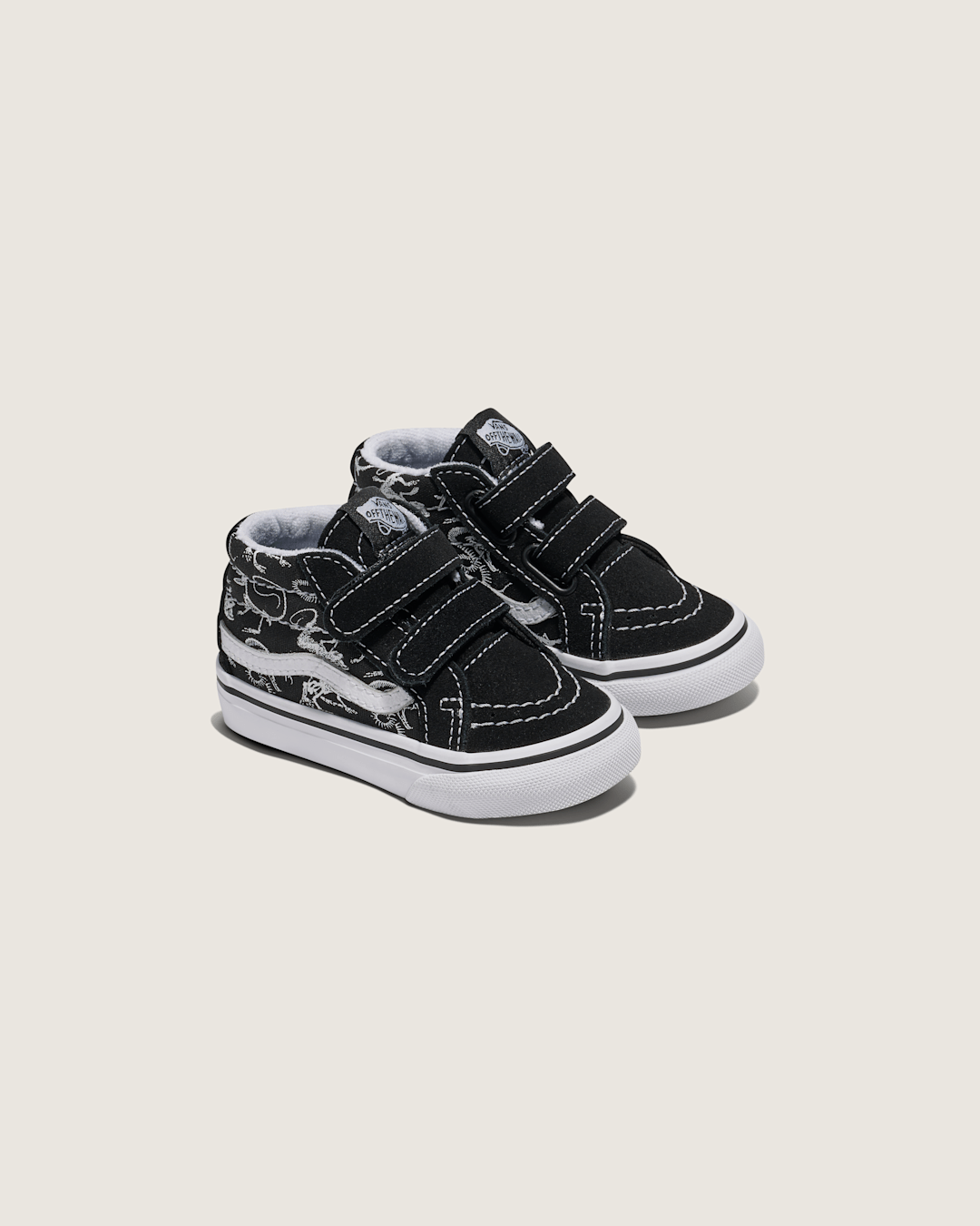 Kids|Sale Vans Toddler Sk8-Mid Reissue V Skeletons Shoe in Black