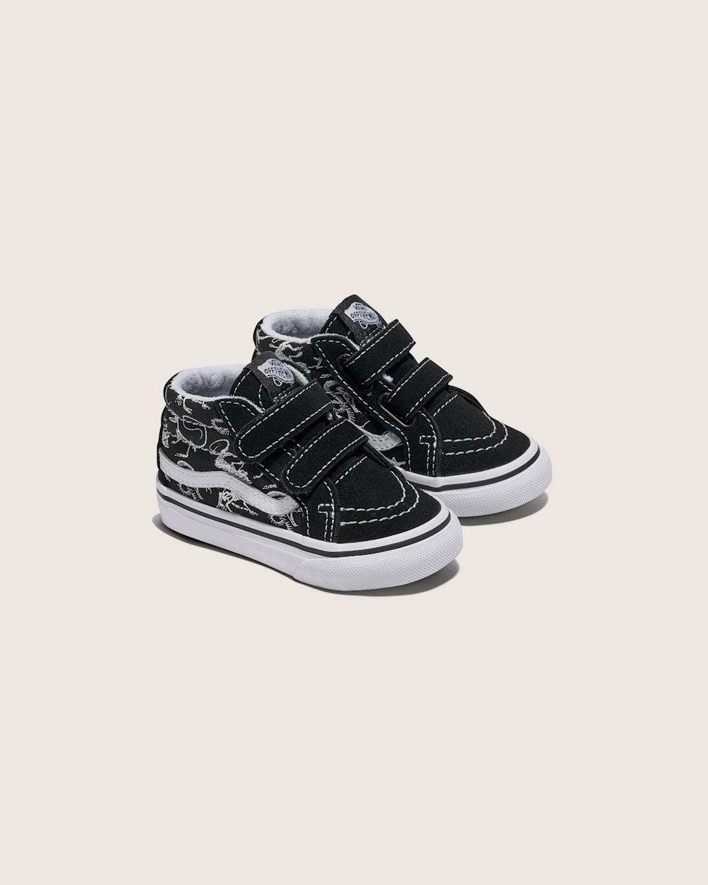 Kids|Sale Vans Toddler Sk8-Mid Reissue V Skeletons Shoe in Black
