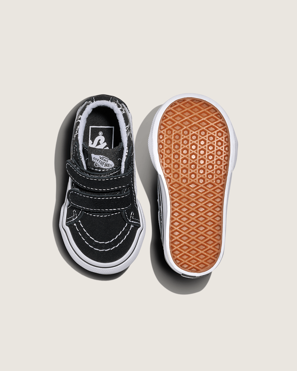 Kids|Sale Vans Toddler Sk8-Mid Reissue V Skeletons Shoe in Black