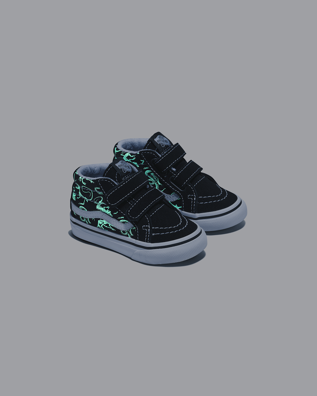 Kids|Sale Vans Toddler Sk8-Mid Reissue V Skeletons Shoe in Black