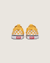 Kids|Sale Vans Toddler Classic Slip-On V Checkerboard Shoe in Banana Cream Yellow / White
