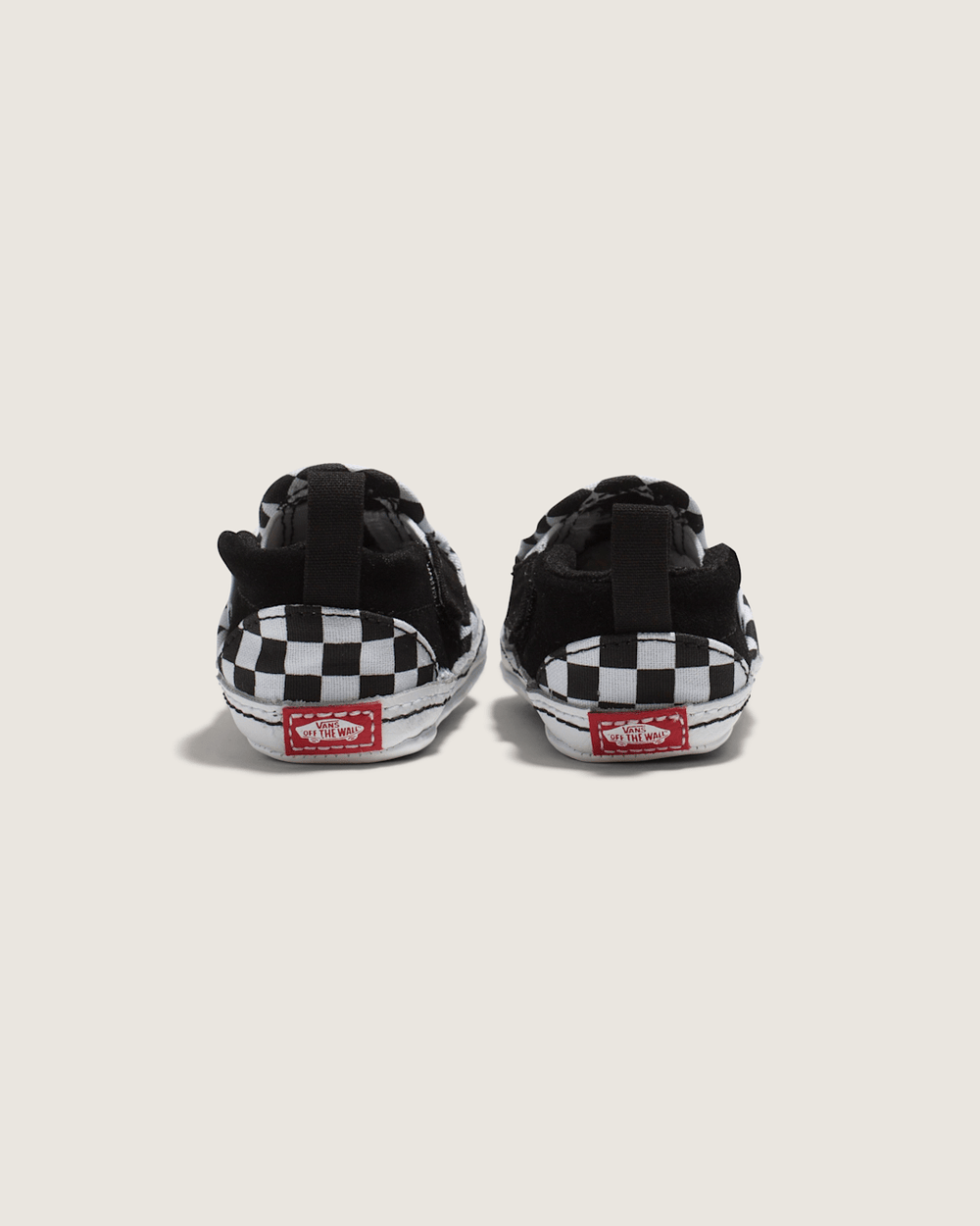 Kids Vans Infant Slip-On V Crib Checkerboard Shoe in Checkerboard Black / True White