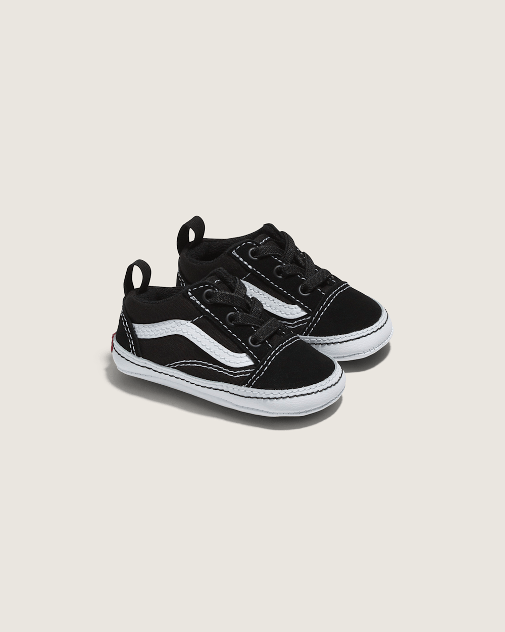 Kids Vans Infant Old Skool Crib Black/True White Shoes
