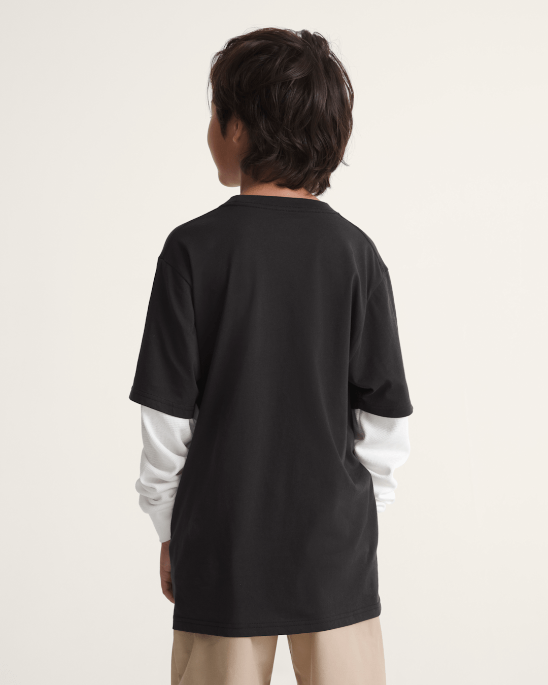 Kids Vans Kids Love Struck Thermal Twofer in Black