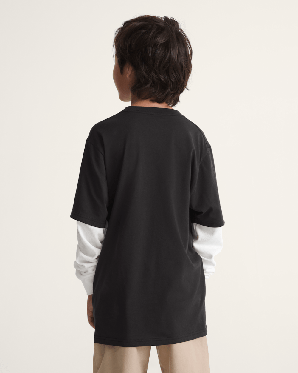 Kids Vans Kids Love Struck Thermal Twofer in Black