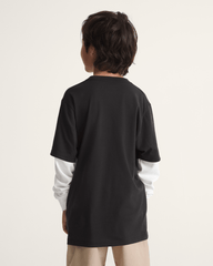 Kids Vans Kids Love Struck Thermal Twofer in Black