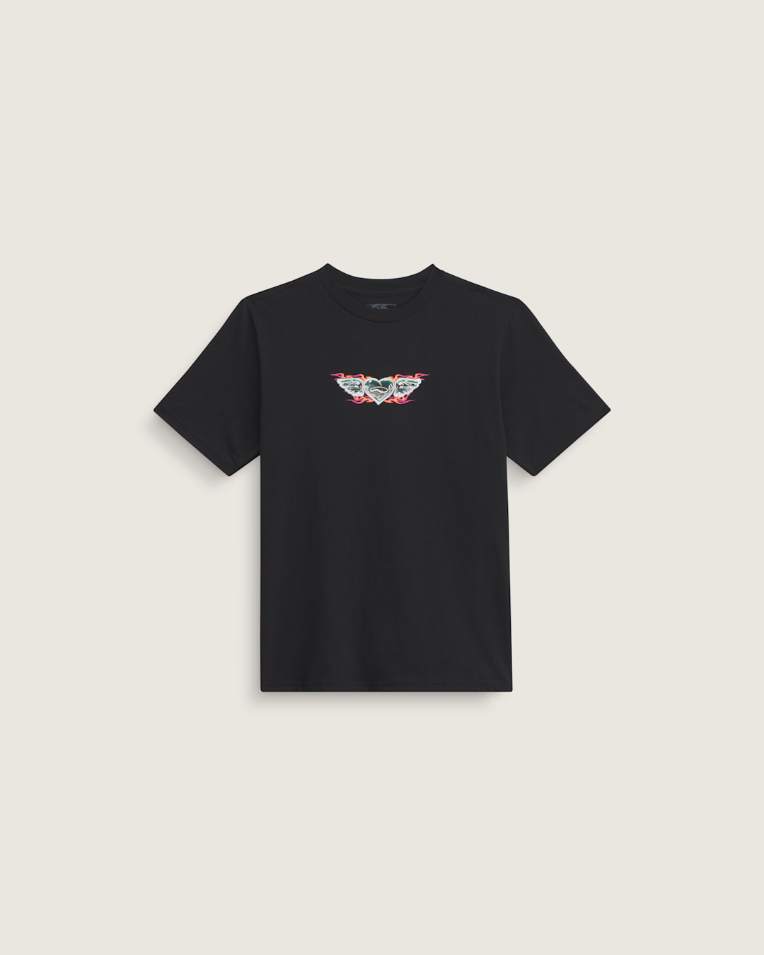 Kids Vans Kids Chrome Heart T-Shirt in Black