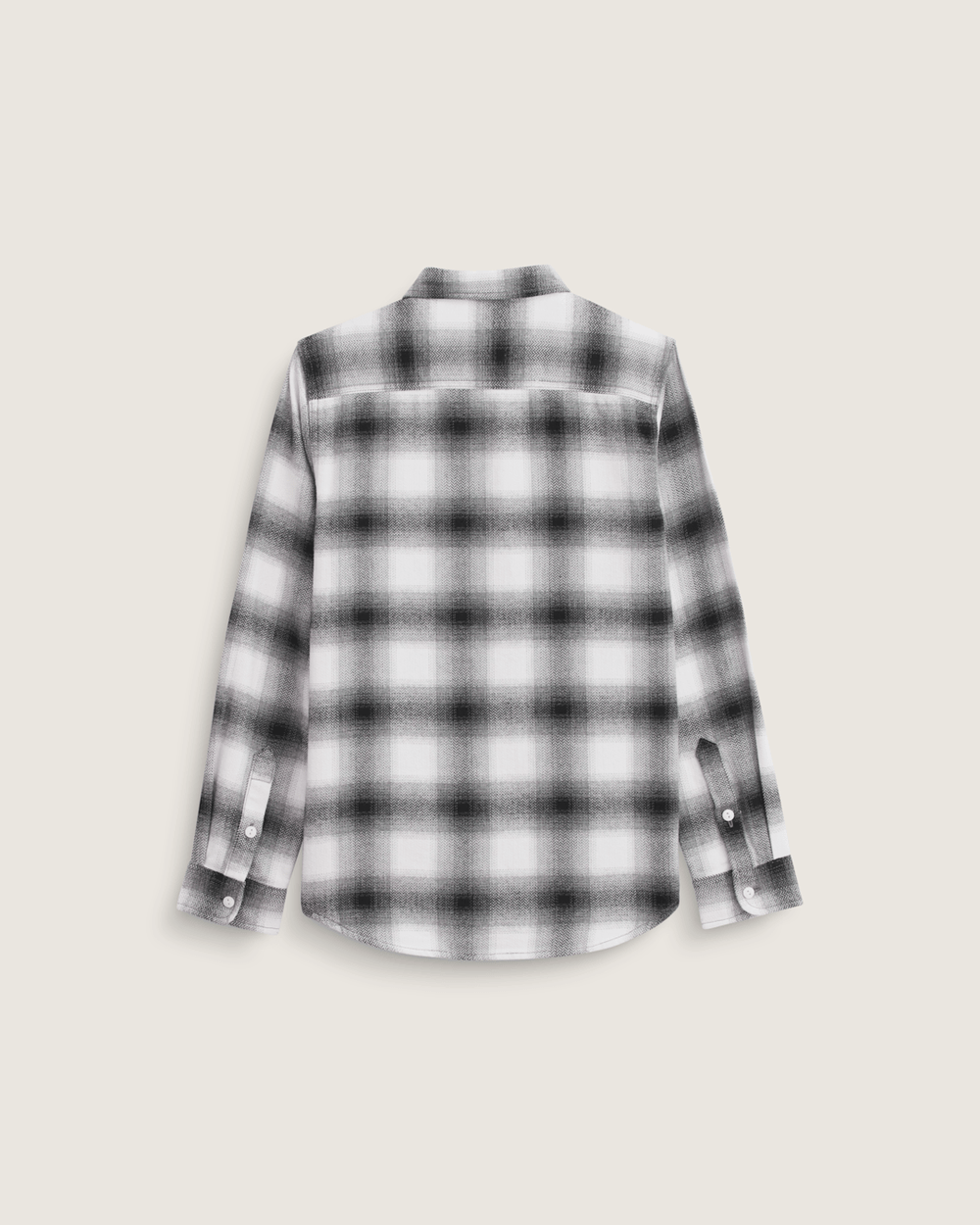 Kids Vans Kids Lawson Plaid Flannel Shirt in Marshmallow White / Black