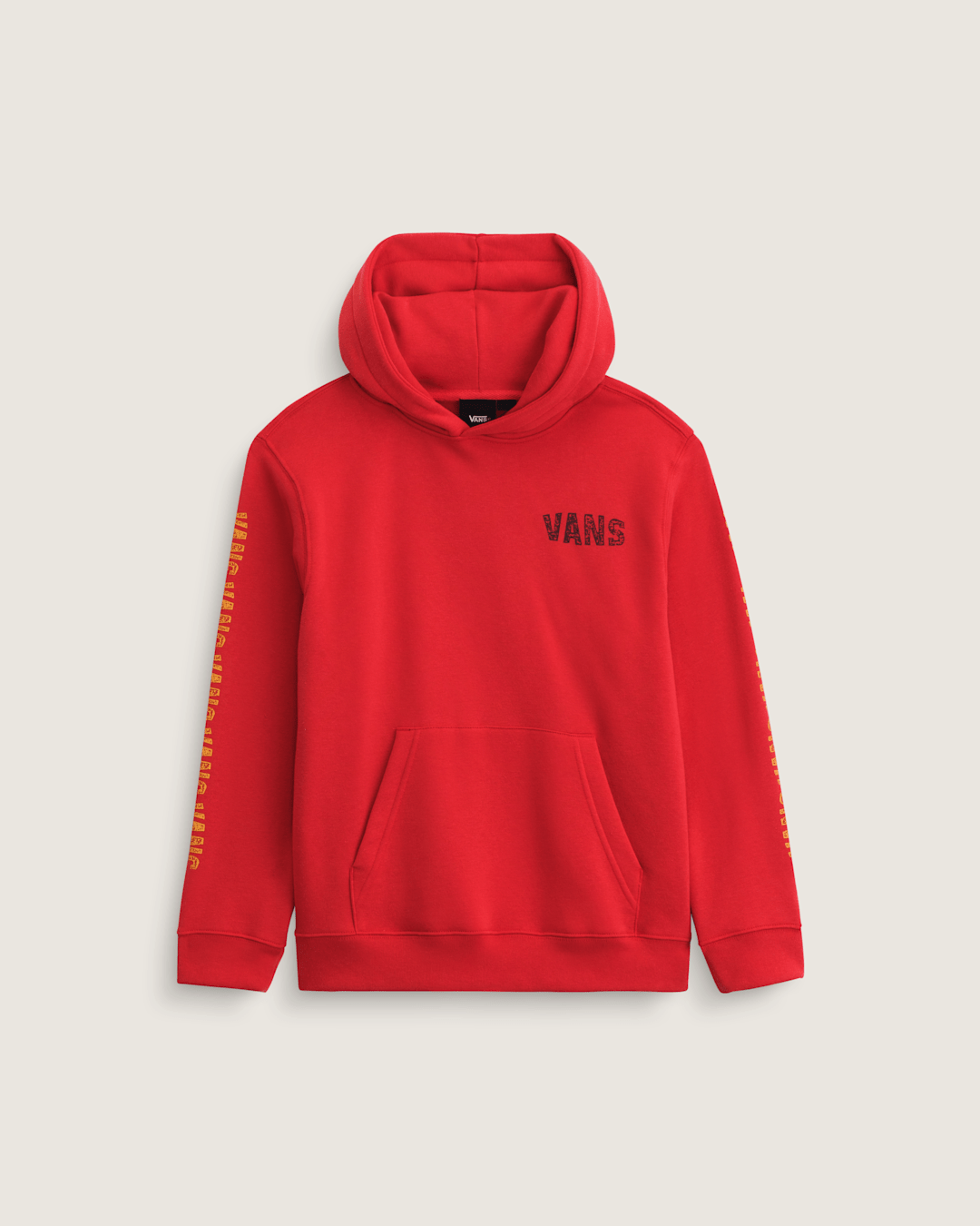 Kids Vans Kids Racing Flames Pullover Hoodie in Crimson Haze Red
