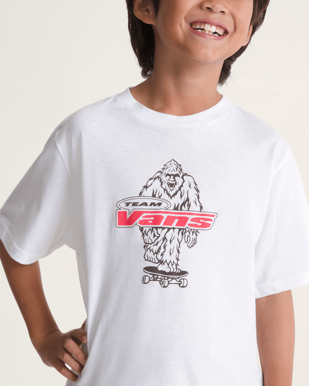 Kids Vans Kids Big Push T-Shirt in White
