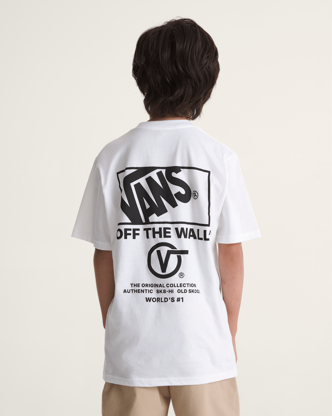 Kids Vans Kids Stacked Hi T-Shirt in White