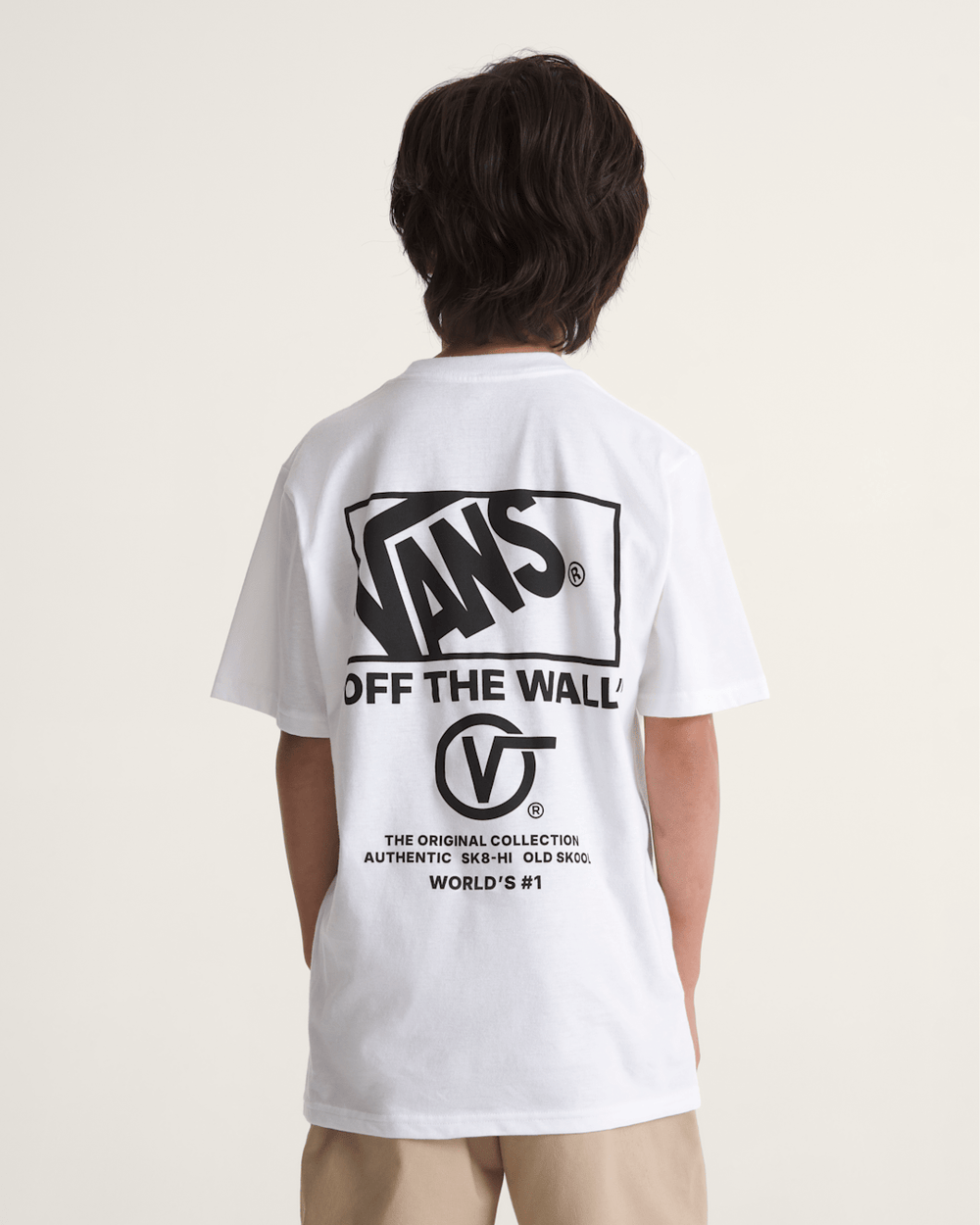 Kids Vans Kids Stacked Hi T-Shirt in White